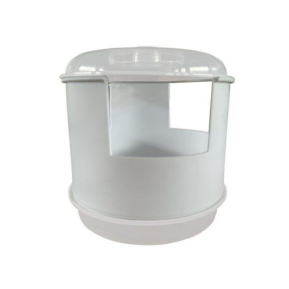 LOVIVER Seed Set Large Capacity Hydroponic Peanut Sprout Box for Wheatgrass White