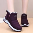 thumbnail image 7 of Wovix Women's Thermal Boots Winter Ankle on Short Comfortable Waterproof Snow Walking Fuzzy Booties Wide Arch Support Shoes Purple 39, 7 of 7
