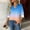 Light Blue, variant on Women's 3/4 Sleeve V-Neck Tops Summer Fall Business Casual Work Shirts 2025 Trendy Loose Fit Basic Tees