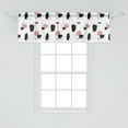 thumbnail image 2 of Ambesonne Contemporary Window Valance, Grunge Murky Effects, 54" X 18", Charcoal Grey Pink White, 2 of 3