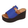 thumbnail image 5 of Extra High Heels Dressy Sandals for Women 2025 Fashion Punk Open Peep Toe Platform Slip-On Slides, 5 of 8