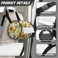 thumbnail image 4 of SEANATIVE Sunflower Round Paper Towel Bag for Home Kitchen Butterfly Toilet Paper Holder with Adjustable Strap Portable Paper Storage Box Home Decor Zipper Round Tissue Box Cover, 4 of 7