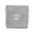 thumbnail image 1 of Naiovety 1 cesto de ropa sucia, cesta de Picnic de lino plegable de gran capacidad, caja de juguetes de almacenamiento para niños, organizador de ropa Almacenamiento y organización del hogar gris Naiovety HA2416-02B, 1 of 6