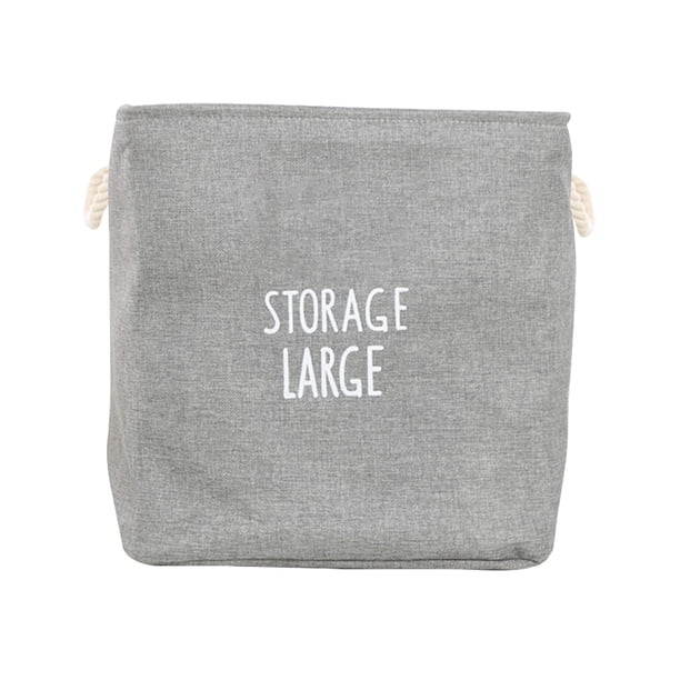 Moyic 1 cesto de ropa sucia, cesta de Picnic de lino plegable de gran capacidad, caja de juguetes de almacenamiento para niños, organizador de ropa Almacenamiento y organización del hogar gris Moyic HA2416-02B