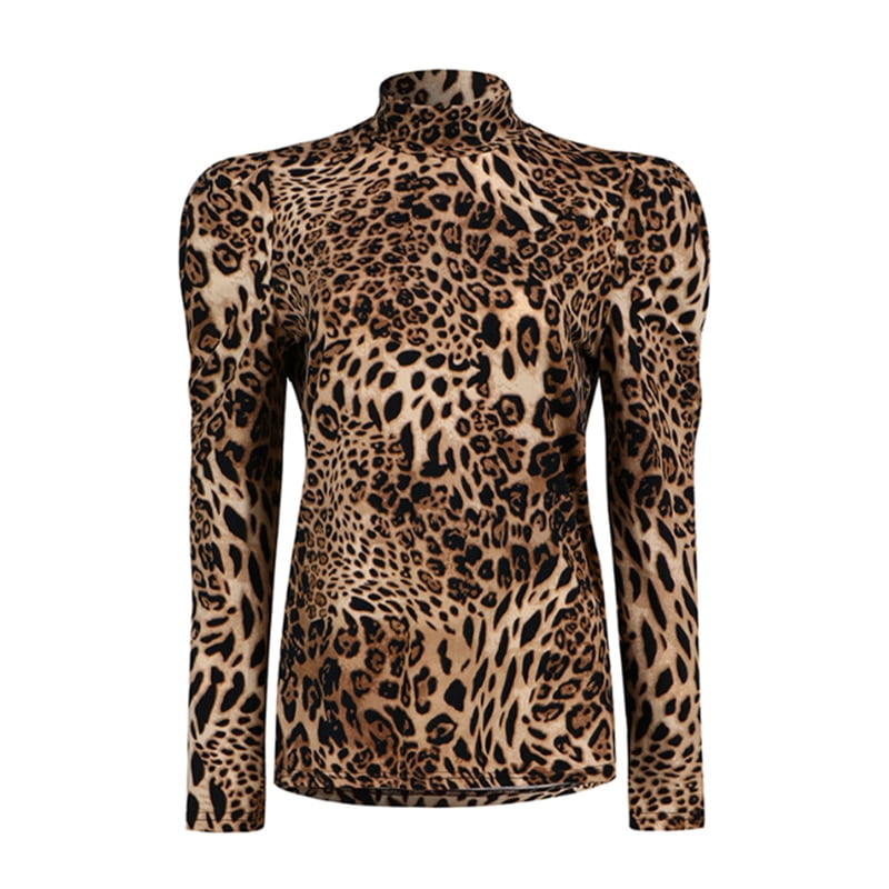 Sonja By Sonja Morgan Women's Tiffany Leopard Turtleneck