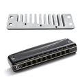 thumbnail image 2 of Multifunitonal Tuned Harmonica 10 Holes Compact Size Metal Texture Suitable for Blues Performers and Aspiring Musicians, 2 of 4