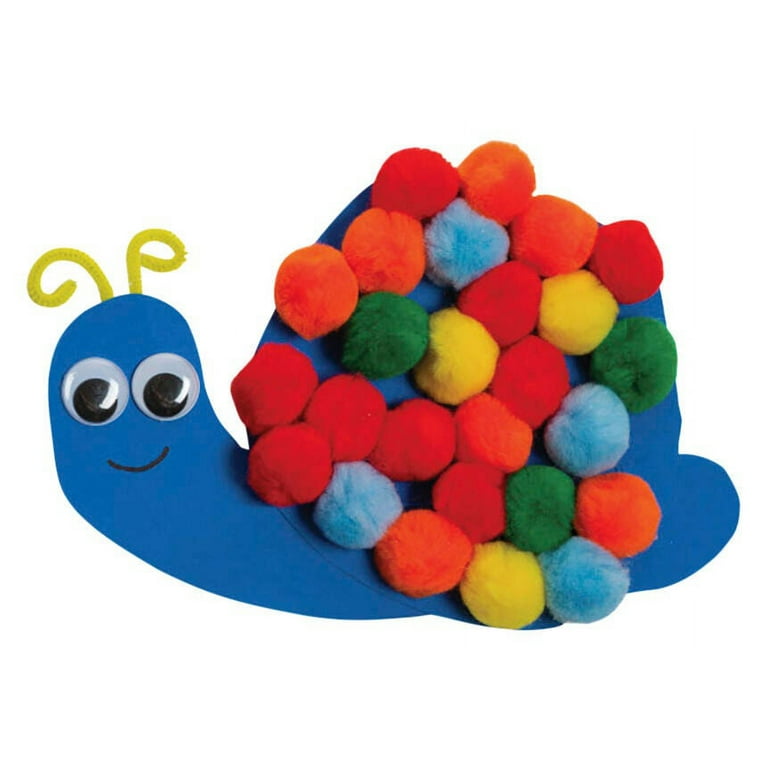 Creativity Street Soft N Lively Pom Pon, 1 Inch, Assorted Bright Creativity Street Soft N Lively Pom Pon, 1 Inch, Assorted Bright