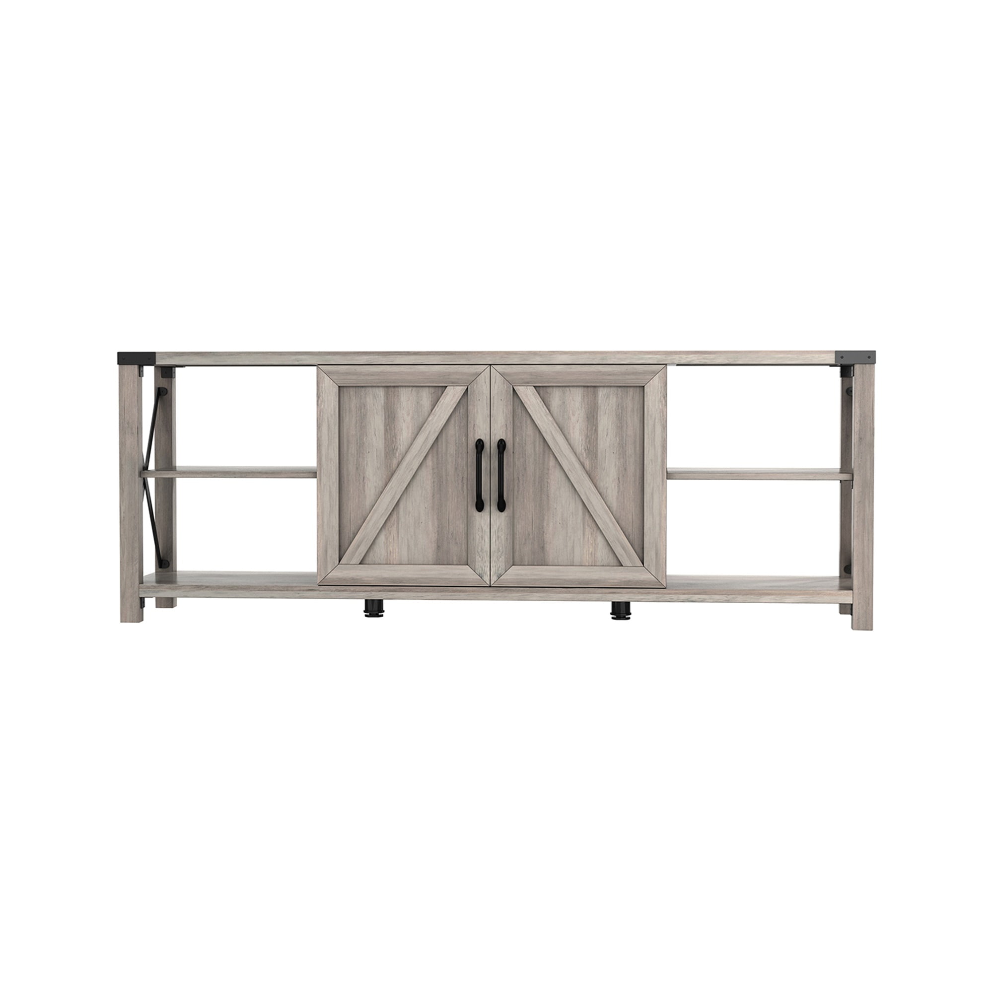 Kadyn TV Stand, Modern Entertainment Center for TVs up to 76", TV Console with Storage Cabinets and Shelves, Antique Grey White Kadyn TV Stand, Modern Entertainment Center for TVs up to 76", TV Console with Storage Cabinets and Shelves, Antique Grey White