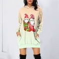 thumbnail image 2 of Cathalem Chandails en Molleton Oversize pour Femmes à Capuche Manches Longues Col Rond Légers Décontractés Amples, Jaune TG, 2 of 4