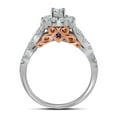 thumbnail image 3 of 14k White Gold Womens Round Diamond Bellissimo Bridal Wedding Engagement Ring Band Set 1.00 Cttw, 3 of 3
