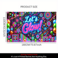thumbnail image 3 of 1 piece, birthday banner background decoration, 2D flat colorful pattern background wall hanging decorative banner, party supplies, indoor/outdoor party decoration, entrance passage, terrace, garden, 3 of 6