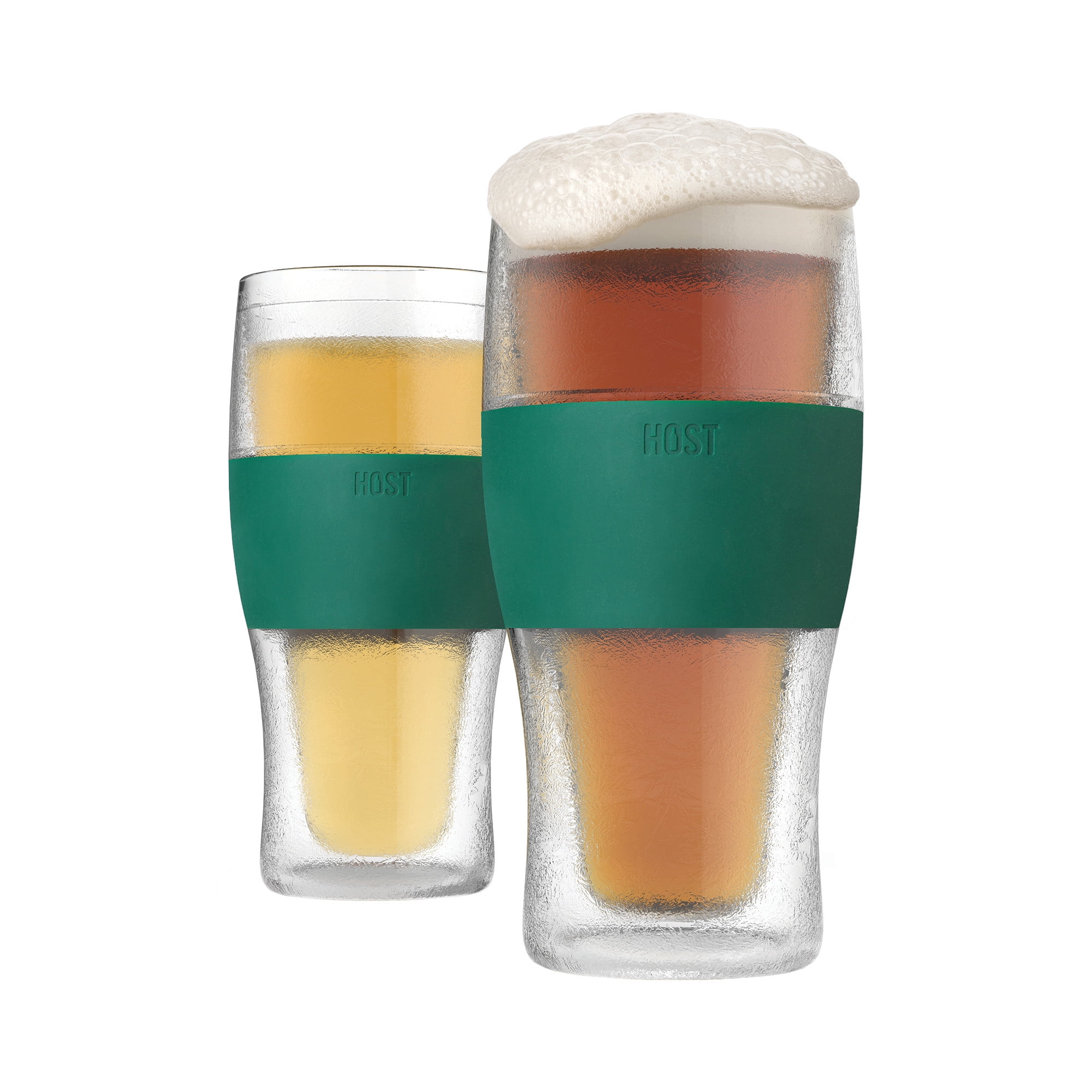 Host Freeze Beer Glasses Double Walled Insulated Plastic Pint Glasses