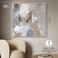 thumbnail image 5 of Faded Textured III Canvas Boho Minimalist by Art Remedy, White Frame, 40 x 40, 5 of 7