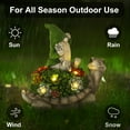 thumbnail image 4 of Solar Statue Lamp,Turtle Genie Resin Ornament Lamp,Garden,Lawn,Patio,Balcony,Yard Decorations., 4 of 8