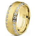 thumbnail image 2 of Bague Alliance pour Homme en Titane 1,75 Carat 8 mm Ton Or, 2 of 7