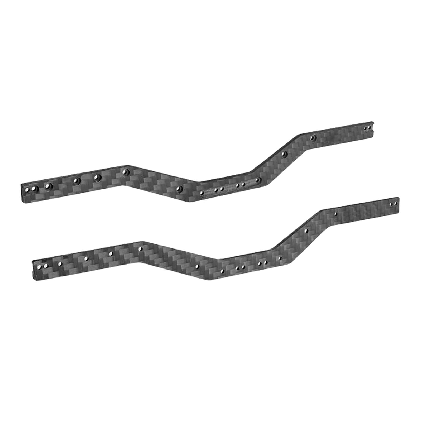 2PCS Carbon Fiber Chassis Frame Rails For 1/24 RC Axial SCX24 90081 Upgrades 