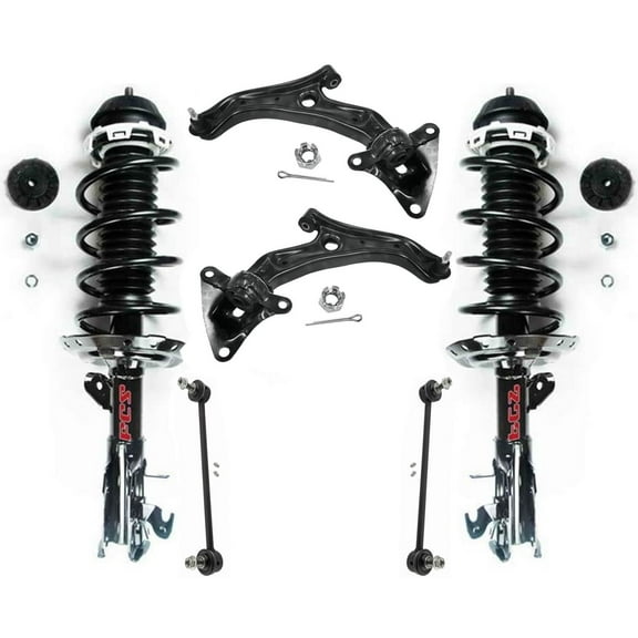 Front Complete Struts Lower Control Arms & Links For Honda Insight 2010-2011