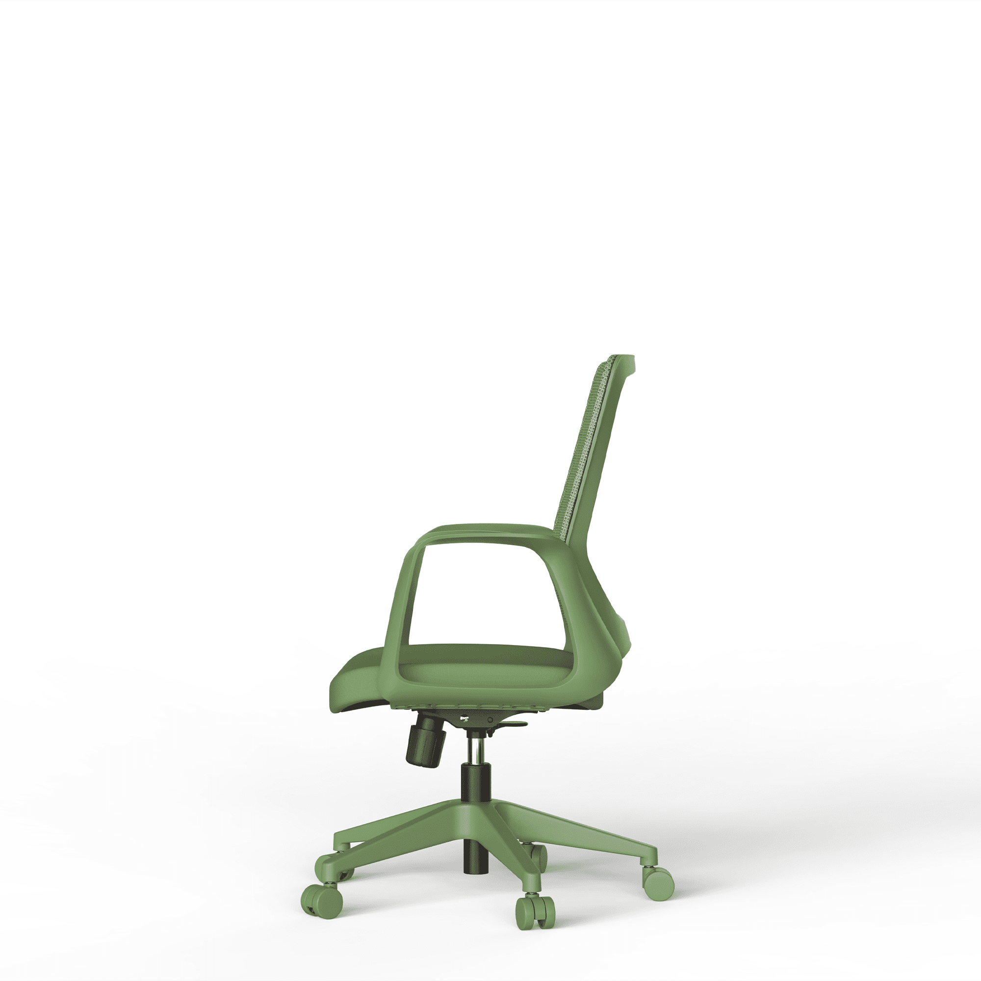 Executive Office Ergonomic Mesh Chair 350LBS, Office Seating, Mesh Fabric, Comfortable Sitting, Integrated Armrest, Lifting, Swivel Net Chair (Green)