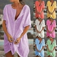thumbnail image 3 of Trajes de baño de verano para mujer, ropa de playa, bikini, pareo playero, vestido camisero, túnica, tops _ Newway, 3 of 5