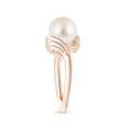 thumbnail image 3 of ANGARA South Sea Cultured Pearl Ring with Wing Motifs in 14K Rose Gold for Women | June Birthstone, Birthday, Anniversary, Jewelry Gift for Women | Pearl Ring, 3 of 8