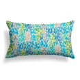 thumbnail image 3 of Ella Finley 70549 24 x 16 in. Indoor & Outdoor Reversible Lumbar Pillow - April Showers Blue - Set of 2, 3 of 4