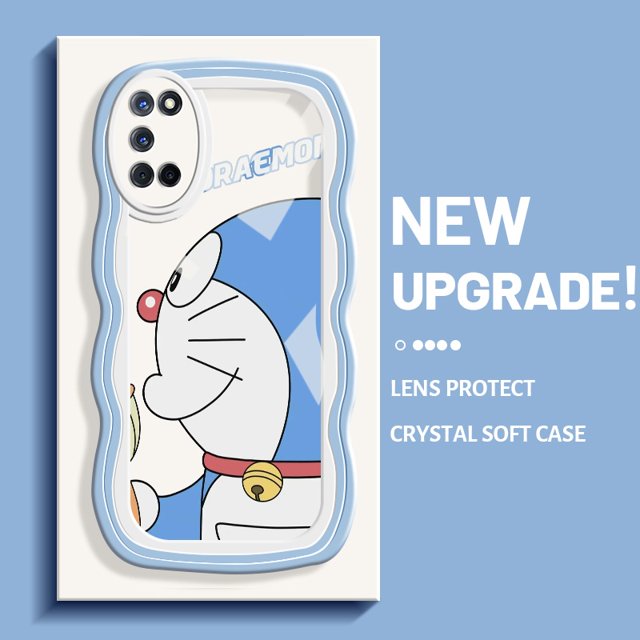 Funda del teléfono para OPPO A52 A92 A72 4G funda de dibujos animados Doraemon nuevo patrón de Color HP onda límite suave transparente carcasa del teléfono a prueba de golpes creativo cámara casos de