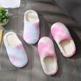 thumbnail image 5 of Kilaqueen Winter Warm Slippers, Comfy Rhombus Pattern Faux Fur House Shoes Scuff Memory Foam Slip on Anti-Skid Sole Indoor Outdoor House Slippers for Women and Girls, on Clearance US 5.5-10, 5 of 7