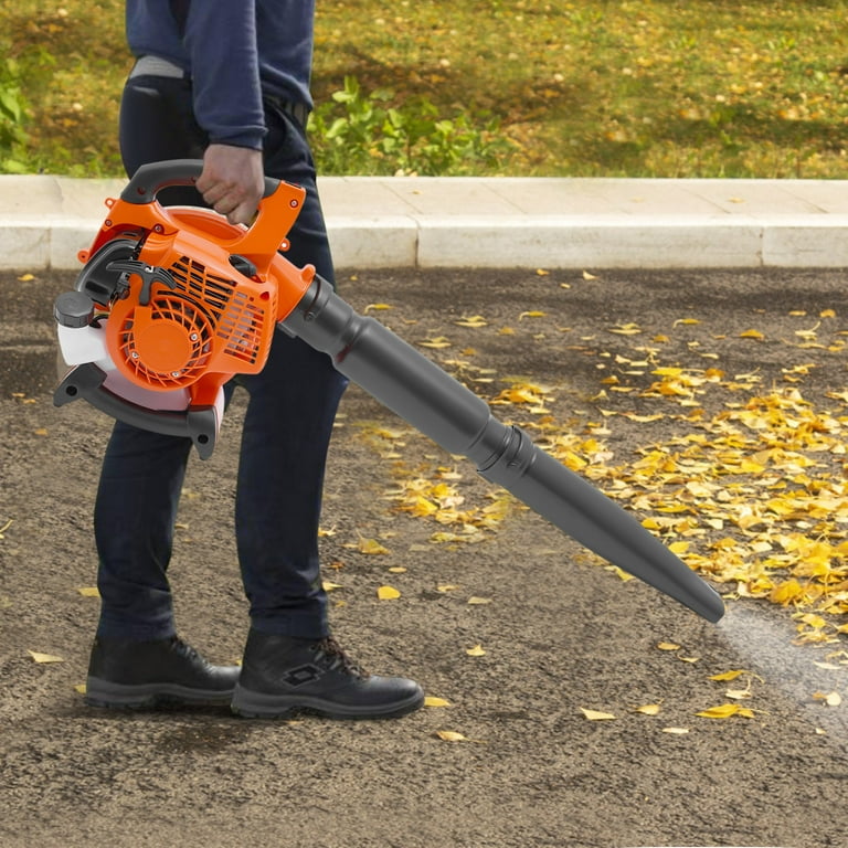 Aiqidi Commercial Gas Leaf Blower 2 Stroke 25.4CC 7500Rpm Gas Powered Blower Handheld Gas Blower Yard Cleaning Tool