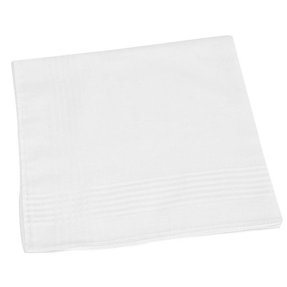 WHAMVOX 6Pcs Chinese Style Handkerchief for Baby and Child in White with Cotton