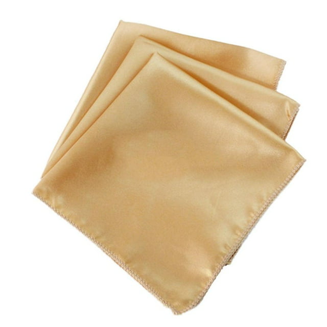 3Pcs Cloth Napkins *12 Inch Washable Polyester Dinner Napkins -dix Beige Napkins for Weddings Parties Holiday Dinner Table Decor,B,3Pcs