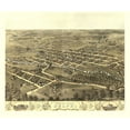 thumbnail image 2 of Ruger 31x26 Gold Ornate Wood Framed with Double Matting Museum Art Print Titled - Delphi Indiana - Ruger 1869, 2 of 4