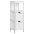 thumbnail image 1 of VASAGLE Floor Cabinet Multifunctional Bathroom Storage Organizer Rack Stand, 2 Drawers, White, 1 of 8