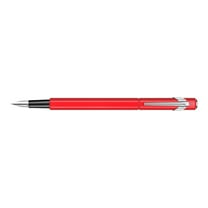 Caran d'Ache 849 Fountain Pen, Red Aluminum Body, Broad Nib (843.570)