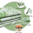 thumbnail image 3 of Aonewoe Outdoor Plastic Straw Rug 6x9 Waterproof Patio Rug Reversible Indoor Outdoor Rugs Outside Carpet for RV, Picnic, Backyard, Deck, Balcony, Porch, Beach, White & Light Green, 3 of 10
