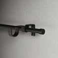 thumbnail image 3 of Better Homes & Gardens 5/8" Matte Black Adjustable Add on Curtain Rod Kit, 32"-120", 3 of 9