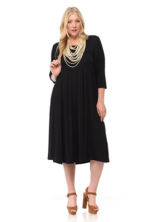 plus size trapeze cocktail dresses