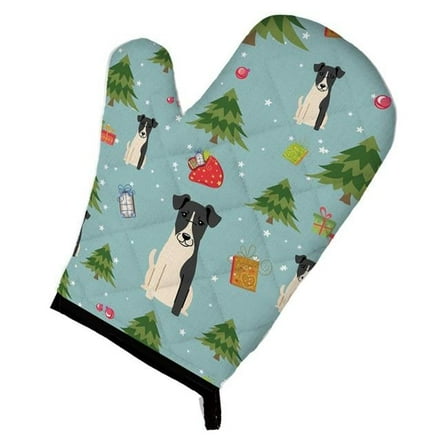 Christmas Smooth Fox Terrier Oven Mitt
