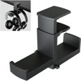 thumbnail image 1 of Soporte para auriculares EURPMASK Dual, giratorio 360°, negro, 1 of 8