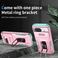 thumbnail image 2 of Allytechgroup Google Pixel 9A Case, Sliding Camera Lens Cover Military Grade Protection Stand Bracket Bumper Rugged TPU PC Phone Case for Google Pixel 9A, Rosegold, 2 of 8