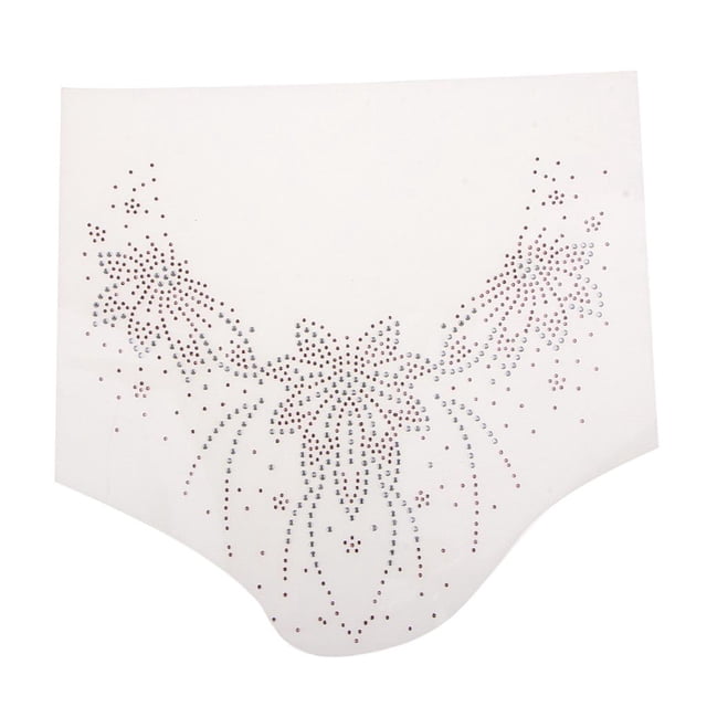 de transferencia de de imitación - parches de apliques de collar de brillo de de imitación 1 Zulema Rhinestone Iron on Applique