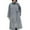 Gray, variant on Women's Trench Coat Woolen Stand Collar Button Down Long Sleeve Jackets Thermal Comfy Casual Overcoat With Pockets (XL, White)