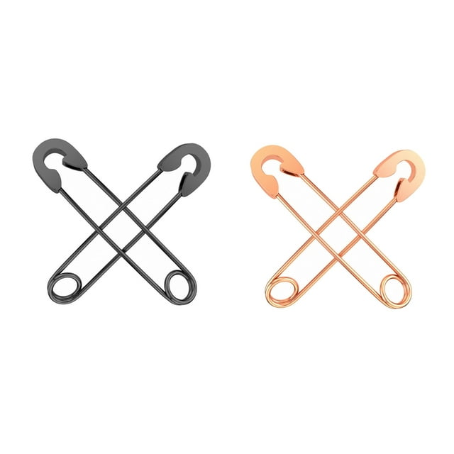 Pendientes Multicolores De 4 Piezas Pendientes De Pasador De Seguridad Punk Joyas Para Perforar Oreja Sunnimix Pendientes de alfiler de seguridad