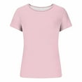 thumbnail image 7 of Simua Womens Boat Neck Tops Short Sleeve T-Shirts Slim Fitted Solid Color Summer Y2k Basic Clothes, 7 of 7