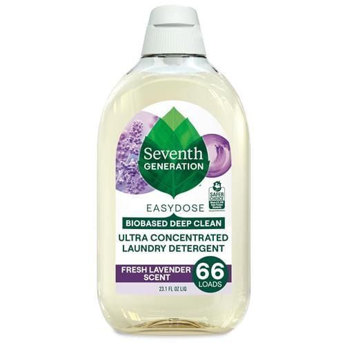 Seventh Generation Easydose Laundry Detergent Fresh Lavender Ultra Concentrated Washing Detergent 23 Oz - Pack of 2