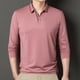 thumbnail image 4 of pstuiky manga larga para hombre, Pijama deportivo para hombre, para estar en casa, de color liso, con camiseta deportiva de manga larga y cuello vuelto Tops de talla grande para hombre xl, 4 of 6