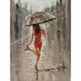 thumbnail image 3 of Luniak, Monika 19x24 Black Modern Framed Museum Art Print Titled - Spring Rainy Street, 3 of 5