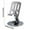 Silver, variant on Metal Mobile Phone with 360° Rotation Folding Lazy Person Tablet Desktop