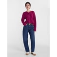 thumbnail image 3 of Scenario Women's Thermal Henley Shirt with Long Sleeves, Sizes XS-XXXL, 3 of 6