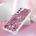 thumbnail image 5 of Case for Samsung Galaxy A25 5G Case Glitter Liquid Cute Clear Phone Case Floating Quicksand Shockproof Protective Bumper Soft TPU Case for Samsung Galaxy A25 5G Love Rose YB, 5 of 7