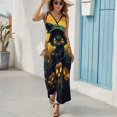 thumbnail image 6 of Halloween Scary Night Full Moon Sleeveless Dress Female Clothing Dress Women Summer 2025 Dress, 6 of 7